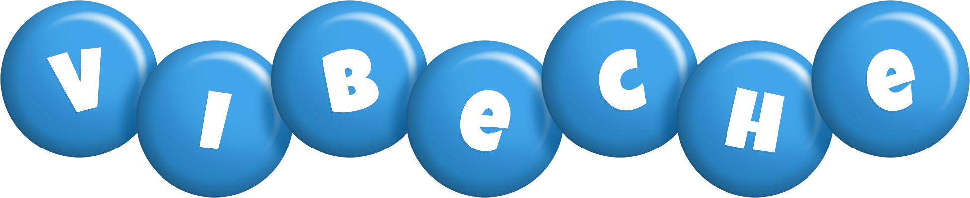 Vibeche candy-blue logo