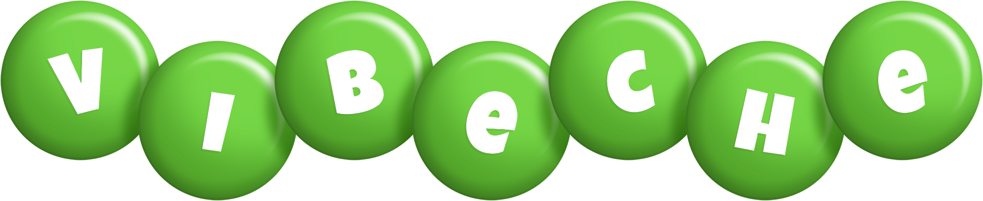 Vibeche candy-green logo
