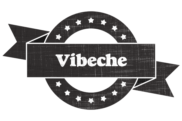 Vibeche grunge logo