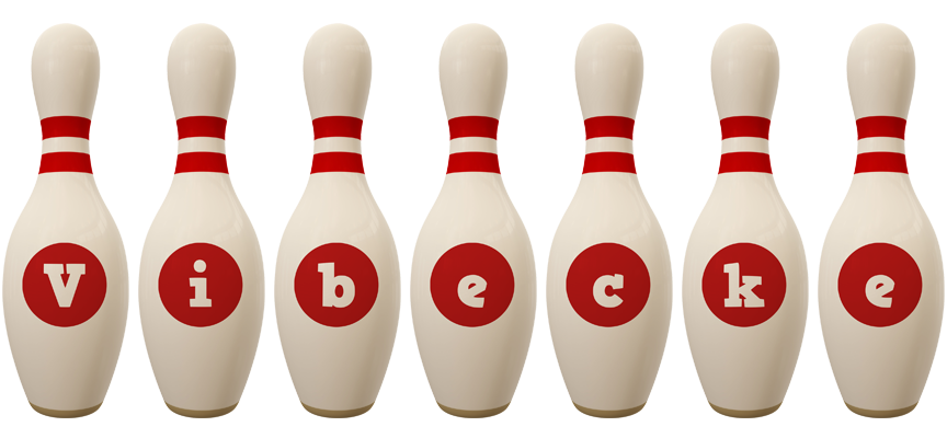 Vibecke bowling-pin logo