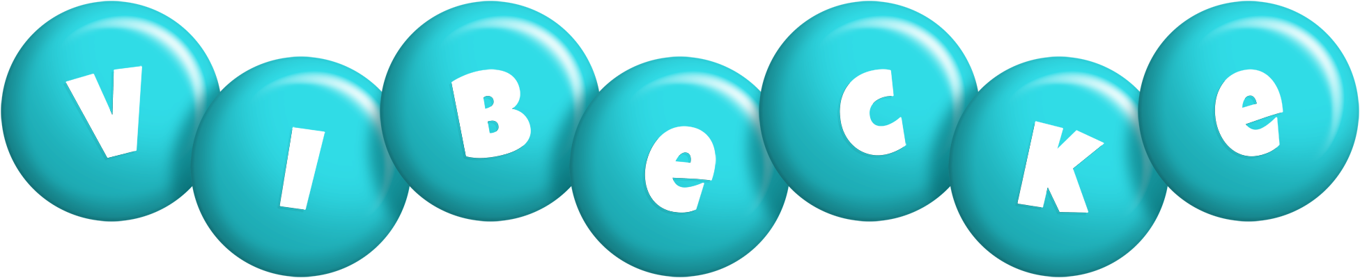 Vibecke candy-azur logo