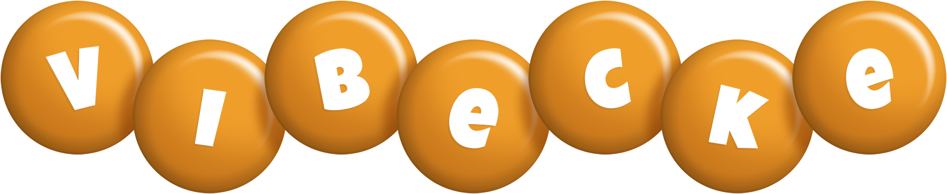 Vibecke candy-orange logo