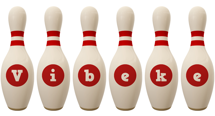 Vibeke bowling-pin logo