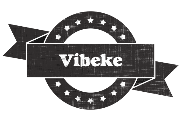 Vibeke grunge logo