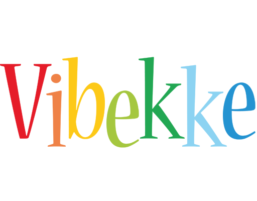 Vibekke birthday logo