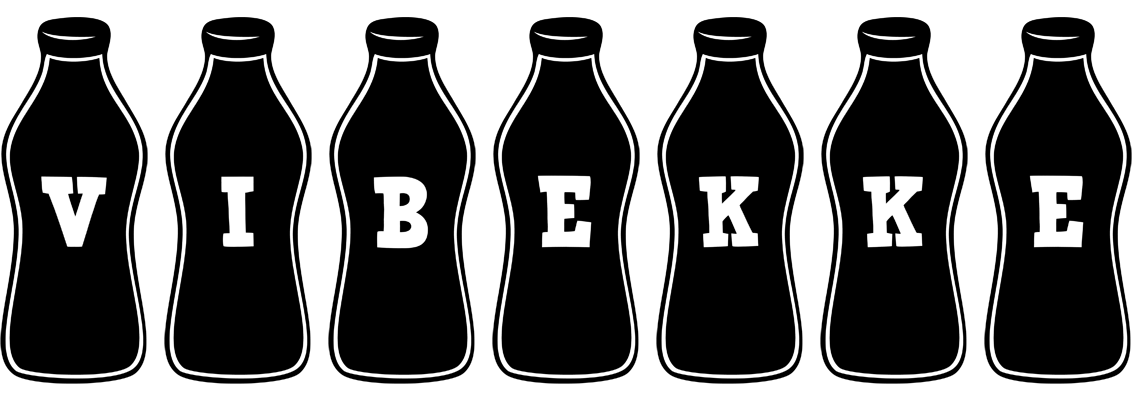 Vibekke bottle logo
