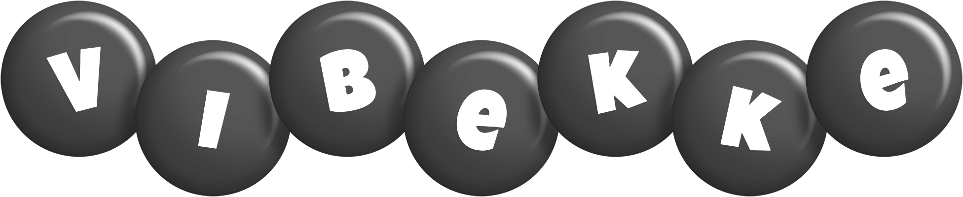 Vibekke candy-black logo