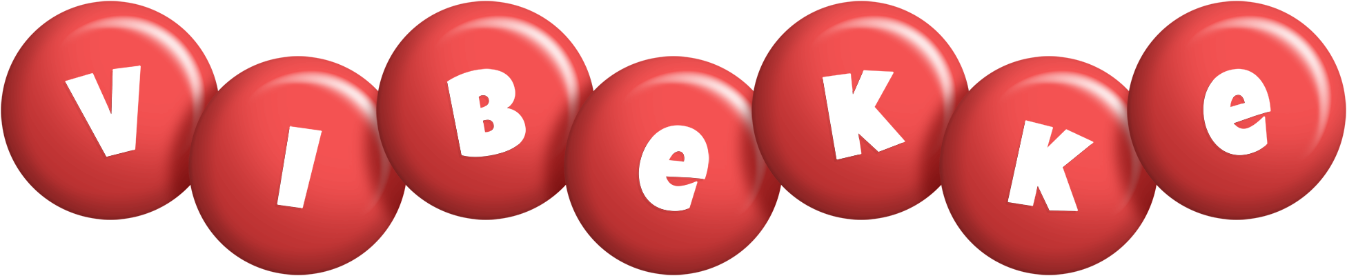Vibekke candy-red logo