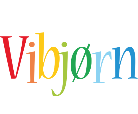 Vibjørn birthday logo