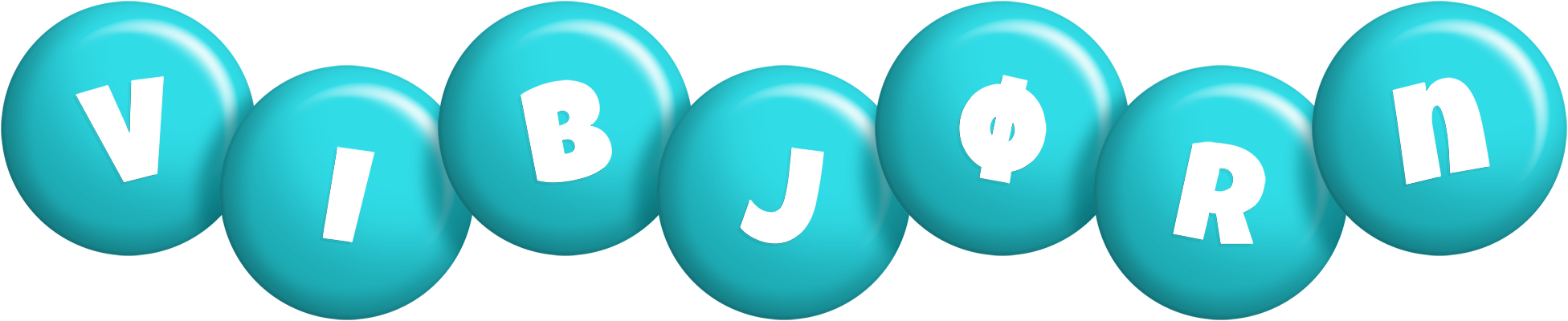 Vibjørn candy-azur logo