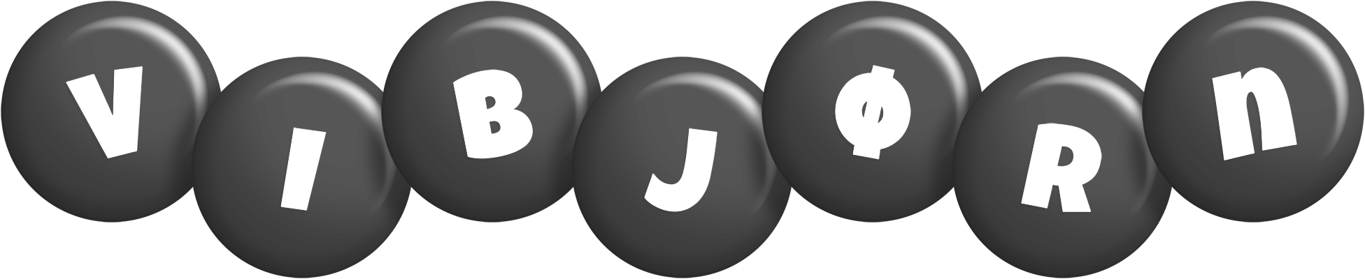 Vibjørn candy-black logo
