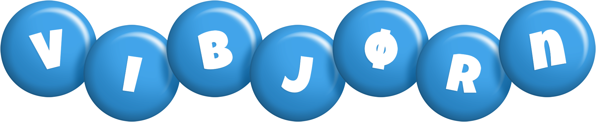 Vibjørn candy-blue logo