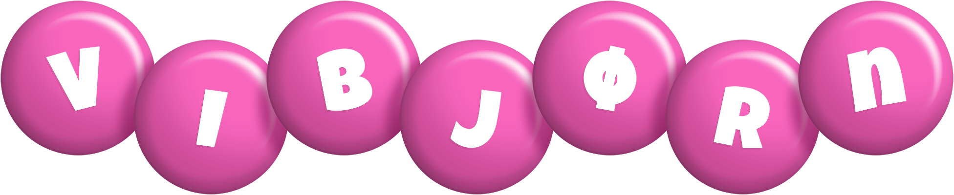 Vibjørn candy-pink logo