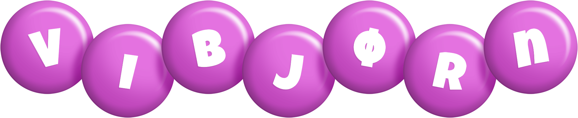 Vibjørn candy-purple logo