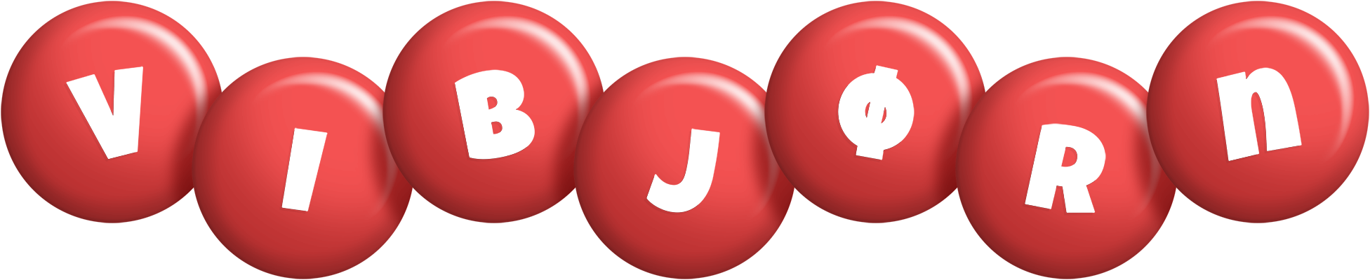 Vibjørn candy-red logo