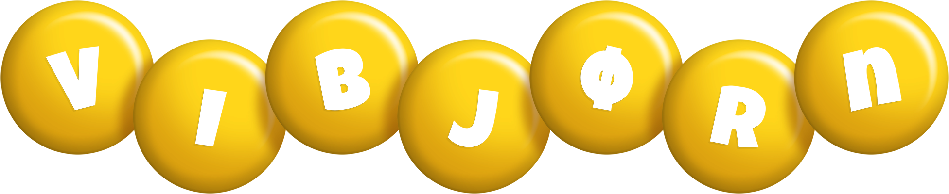 Vibjørn candy-yellow logo