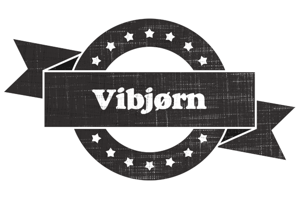 Vibjørn grunge logo