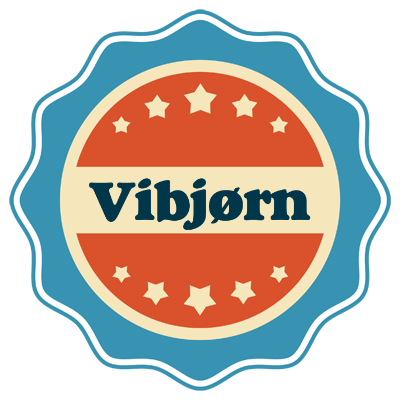 Vibjørn labels logo