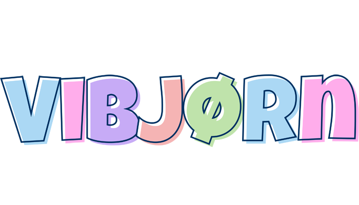 Vibjørn pastel logo