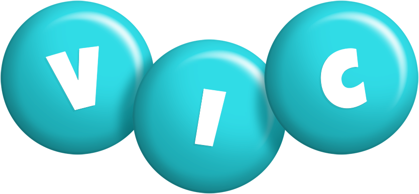Vic candy-azur logo