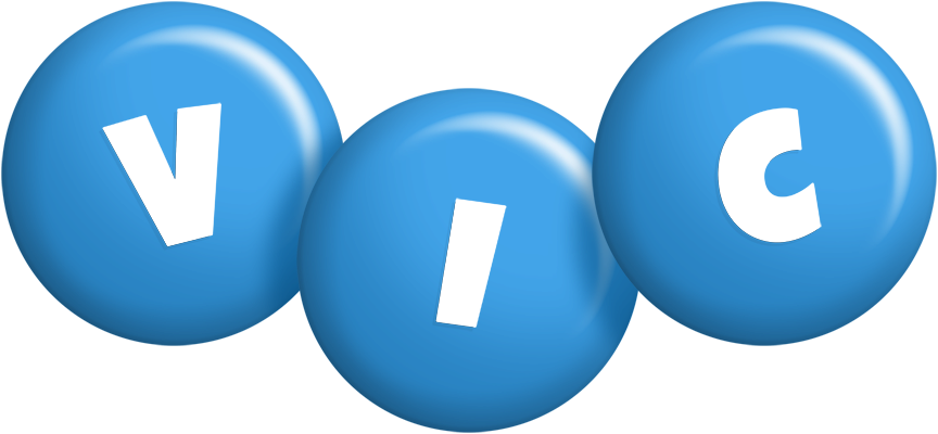 Vic candy-blue logo