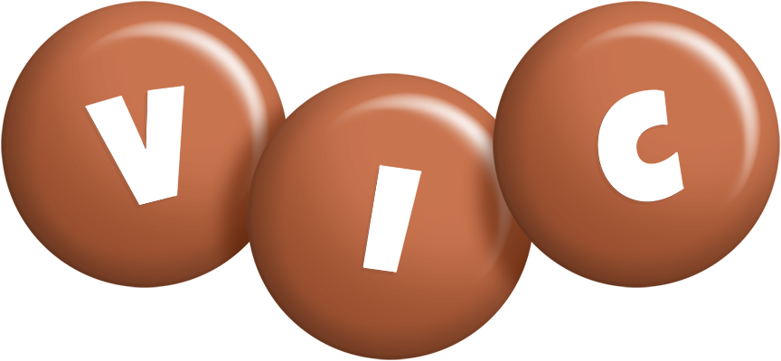 Vic candy-brown logo