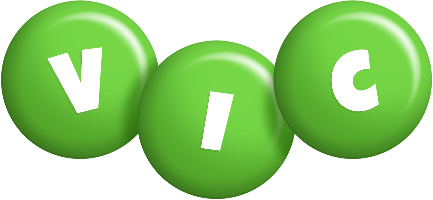 Vic candy-green logo