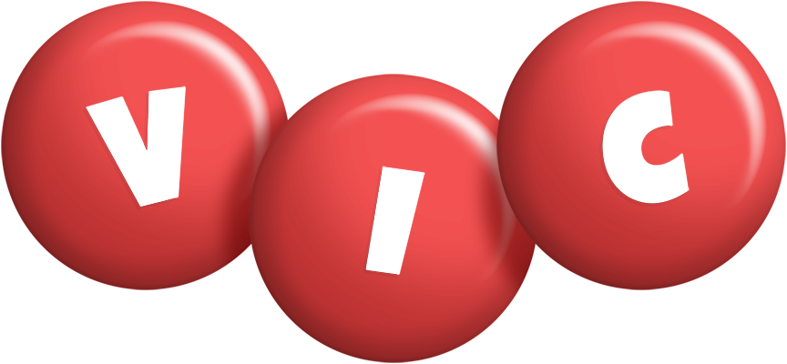 Vic candy-red logo