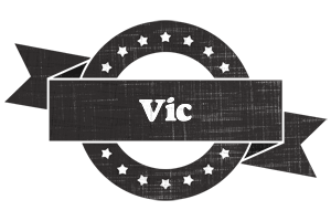 Vic grunge logo