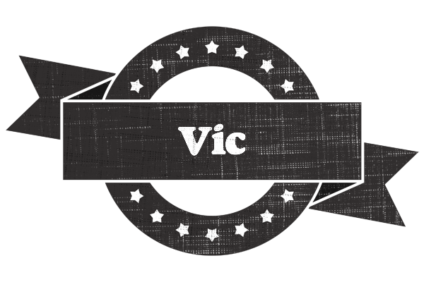 Vic grunge logo