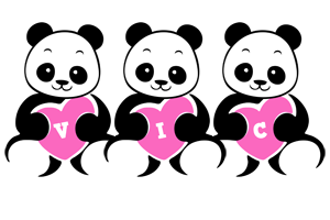 Vic love-panda logo