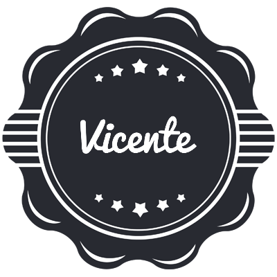Vicente badge logo