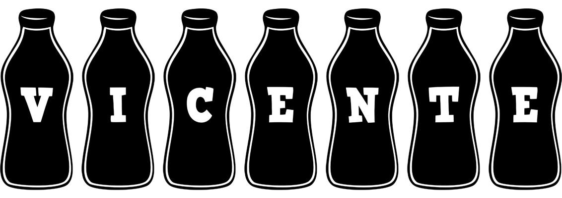 Vicente bottle logo