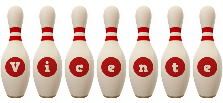 Vicente bowling-pin logo