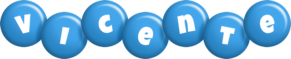 Vicente candy-blue logo