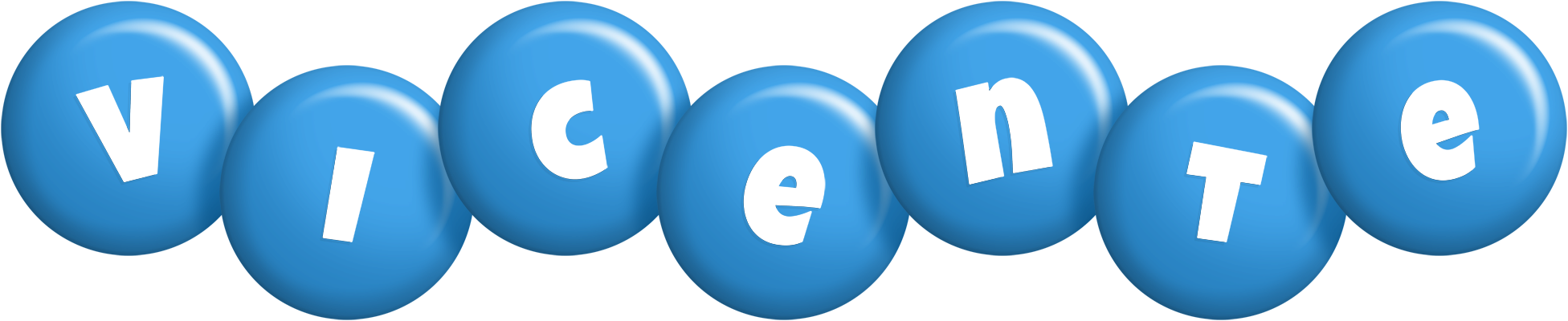 Vicente candy-blue logo