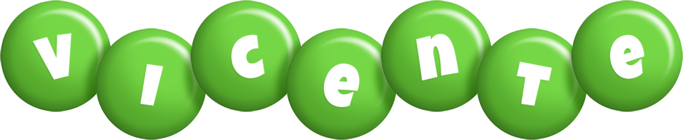 Vicente candy-green logo