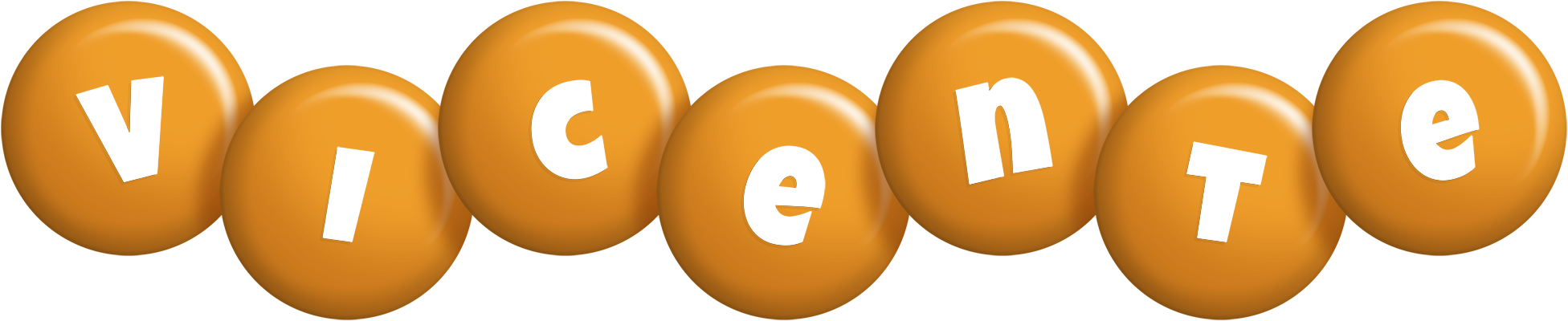 Vicente candy-orange logo