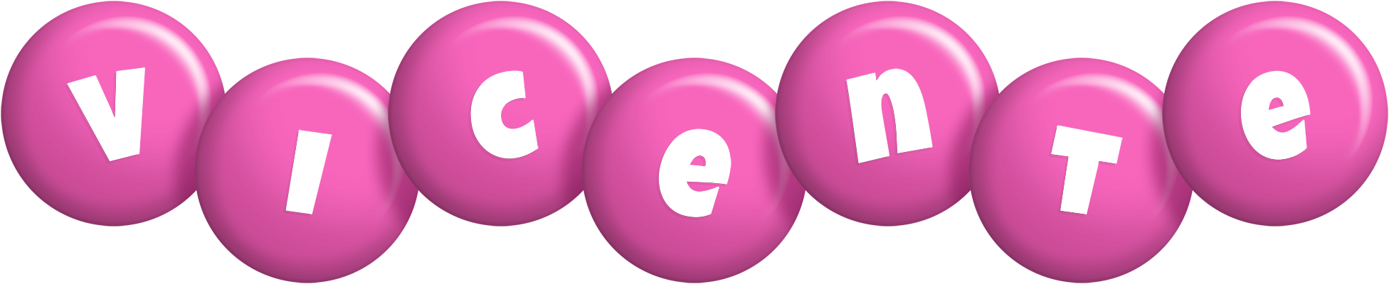 Vicente candy-pink logo