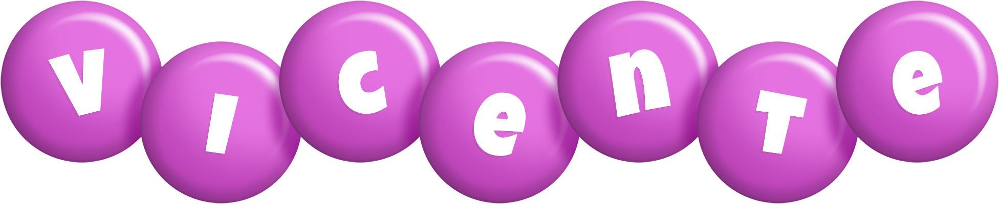 Vicente candy-purple logo