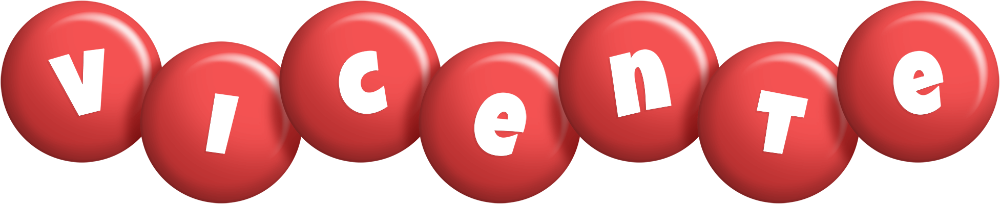 Vicente candy-red logo