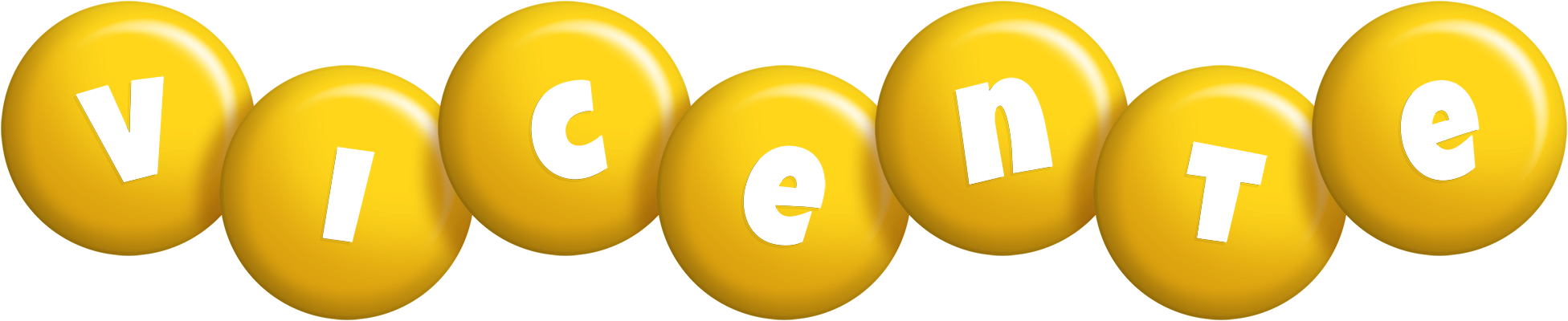 Vicente candy-yellow logo