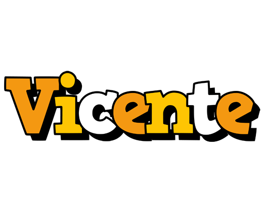 Vicente cartoon logo