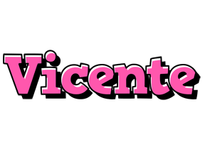 Vicente girlish logo