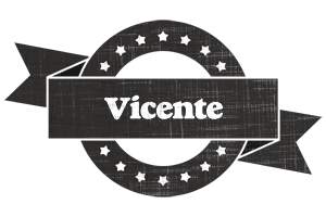 Vicente grunge logo