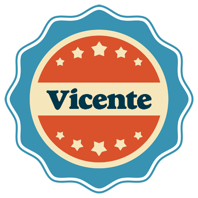 Vicente labels logo