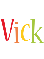 Vick birthday logo