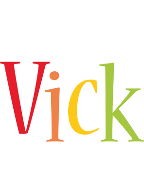 Vick birthday logo