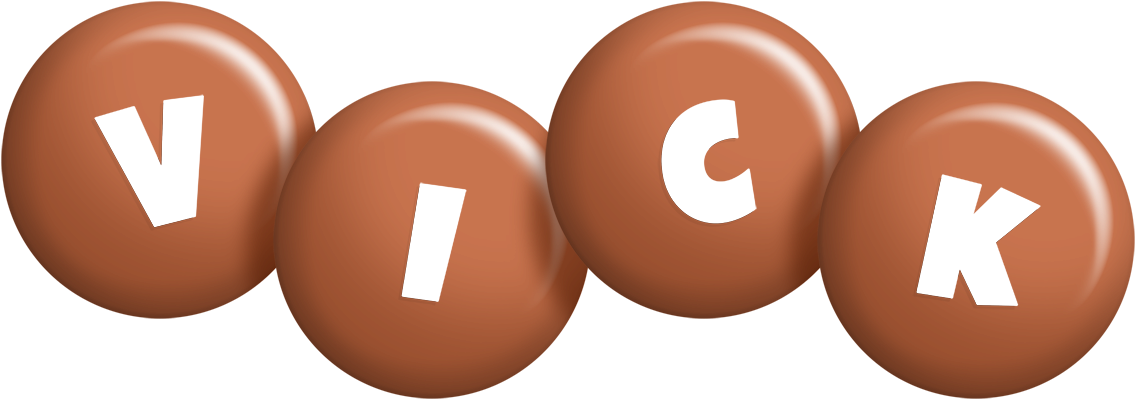 Vick candy-brown logo