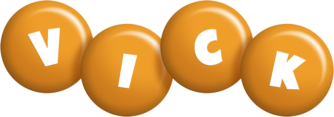 Vick candy-orange logo